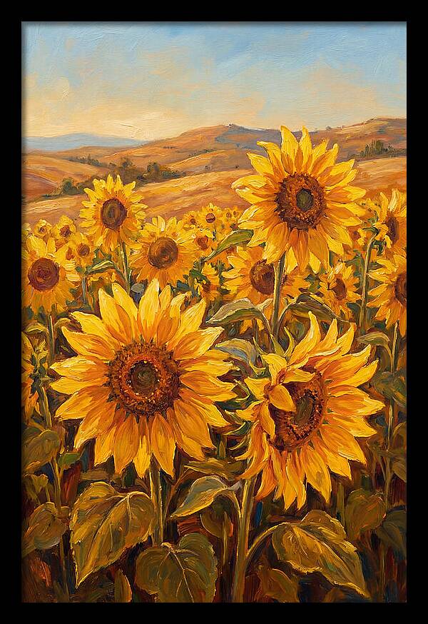 Golden Blooms In Tranquility