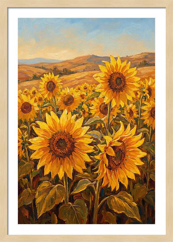 Golden Blooms In Tranquility