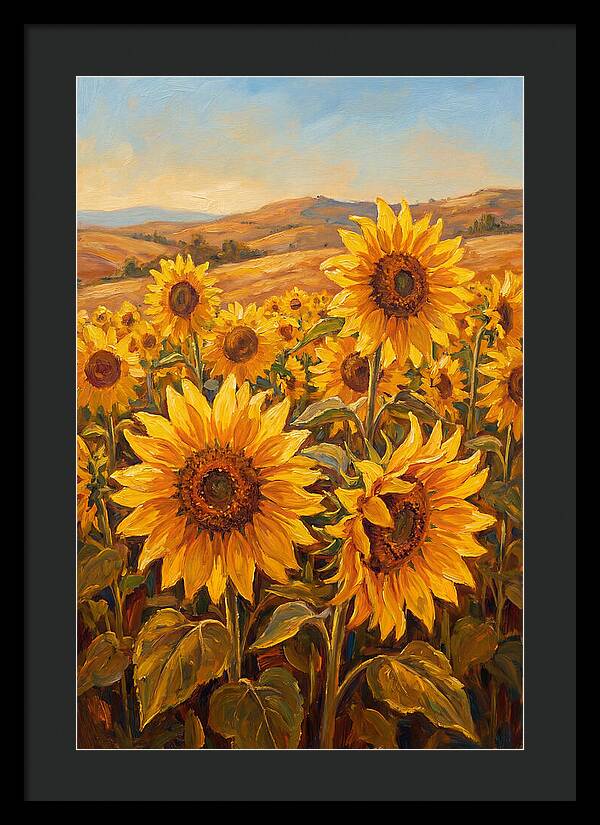 Golden Blooms In Tranquility