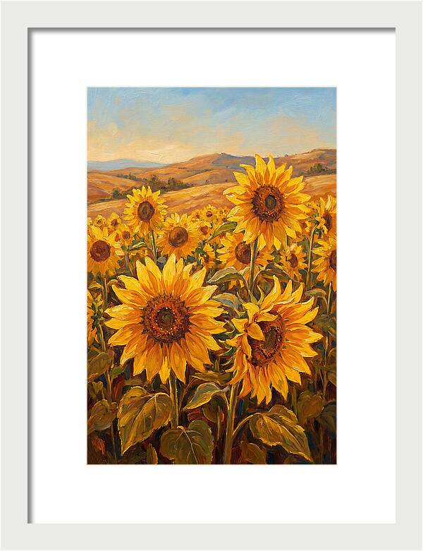 Golden Blooms In Tranquility