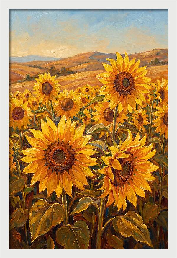 Golden Blooms In Tranquility