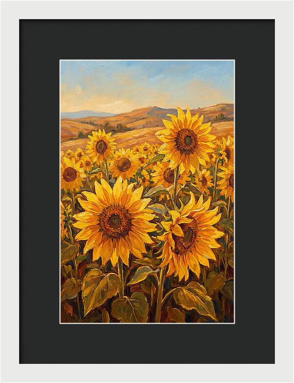Golden Blooms In Tranquility