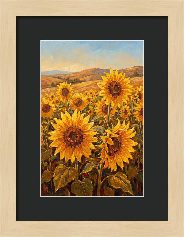 Golden Blooms In Tranquility