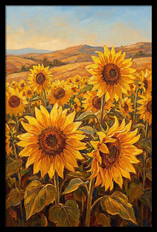 Golden Blooms In Tranquility