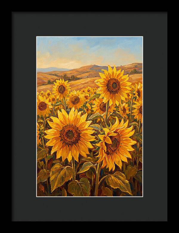 Golden Blooms In Tranquility