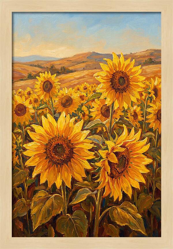 Golden Blooms In Tranquility