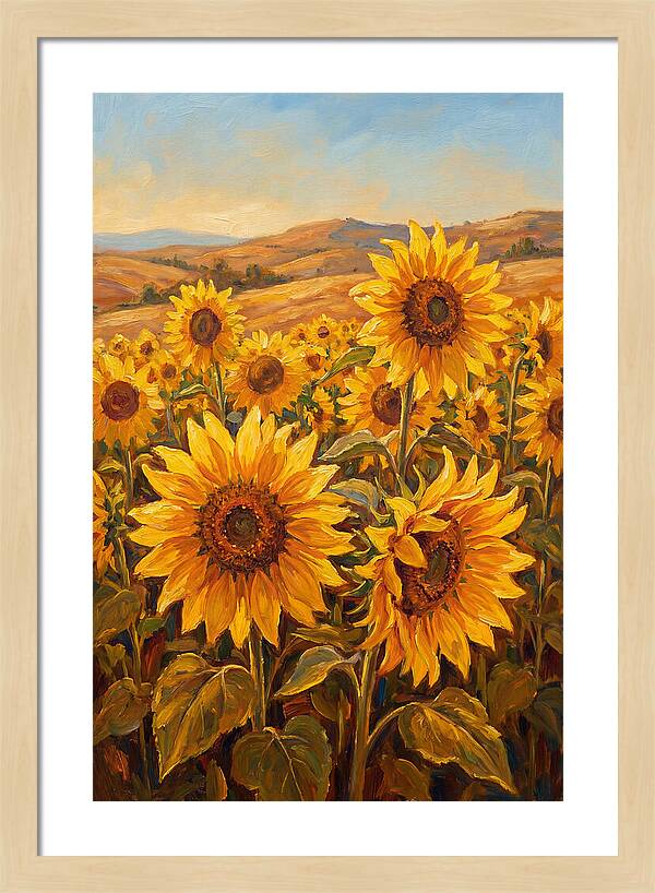 Golden Blooms In Tranquility