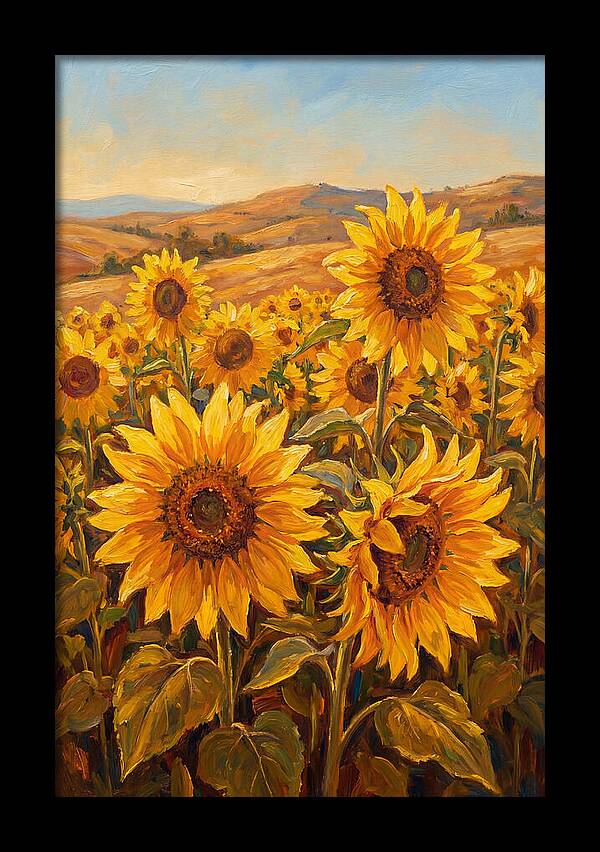 Golden Blooms In Tranquility