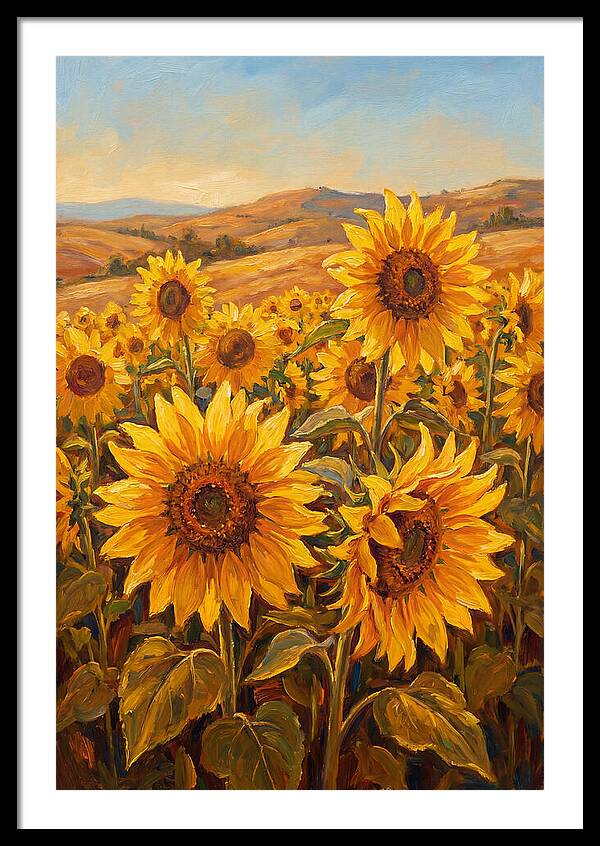 Golden Blooms In Tranquility