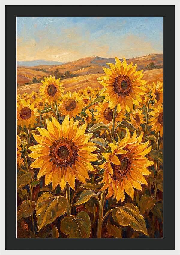 Golden Blooms In Tranquility