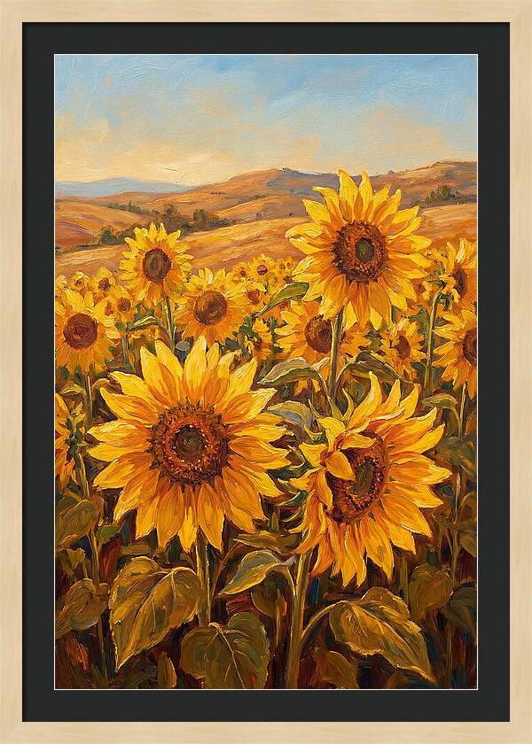 Golden Blooms In Tranquility