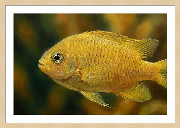 Golden Damselfish Underwater