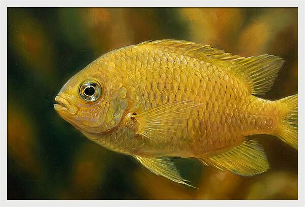 Golden Damselfish Underwater