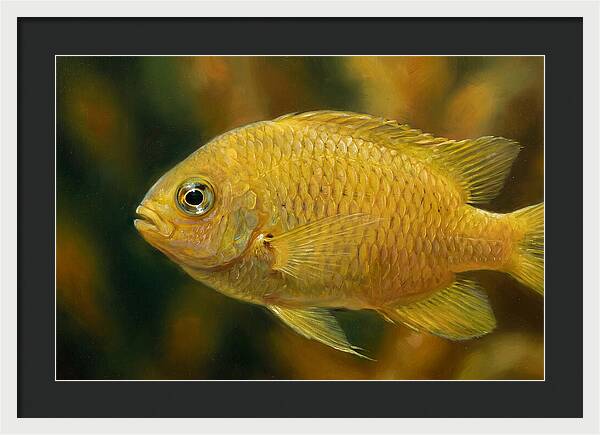 Golden Damselfish Underwater