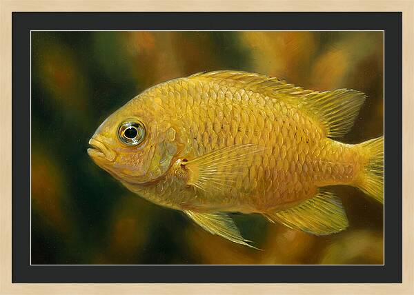 Golden Damselfish Underwater