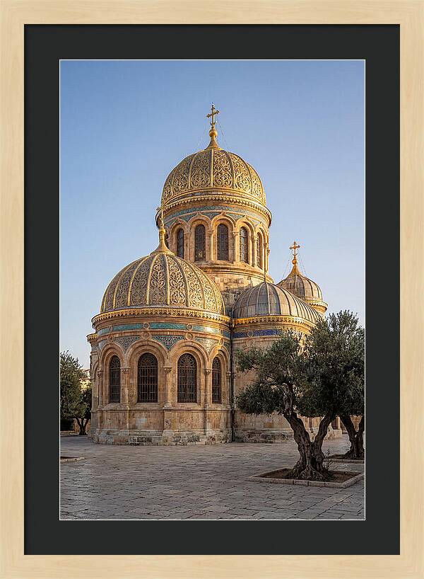 Golden Domes Under Clear Sky