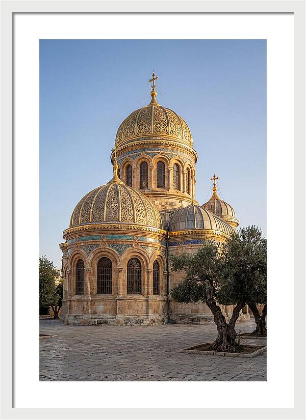 Golden Domes Under Clear Sky