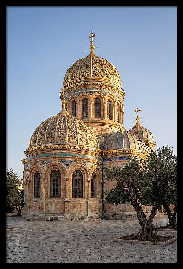 Golden Domes Under Clear Sky