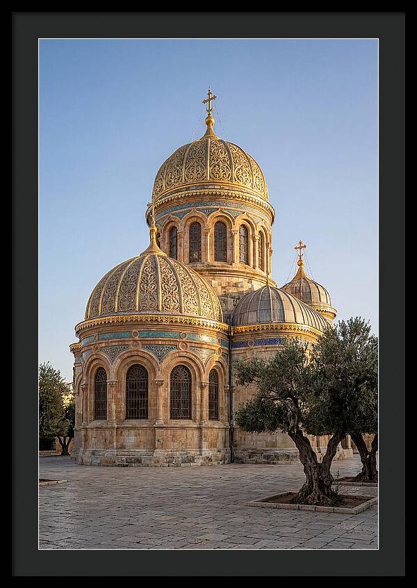 Golden Domes Under Clear Sky
