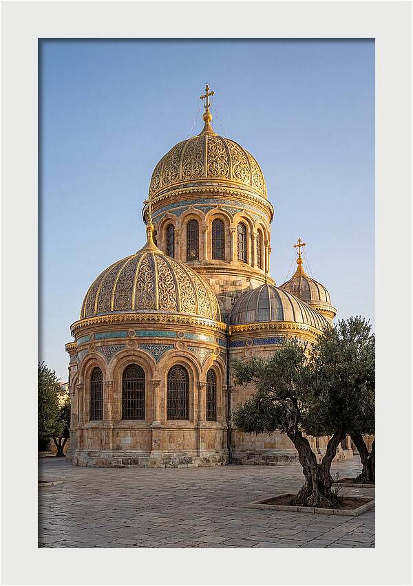 Golden Domes Under Clear Sky