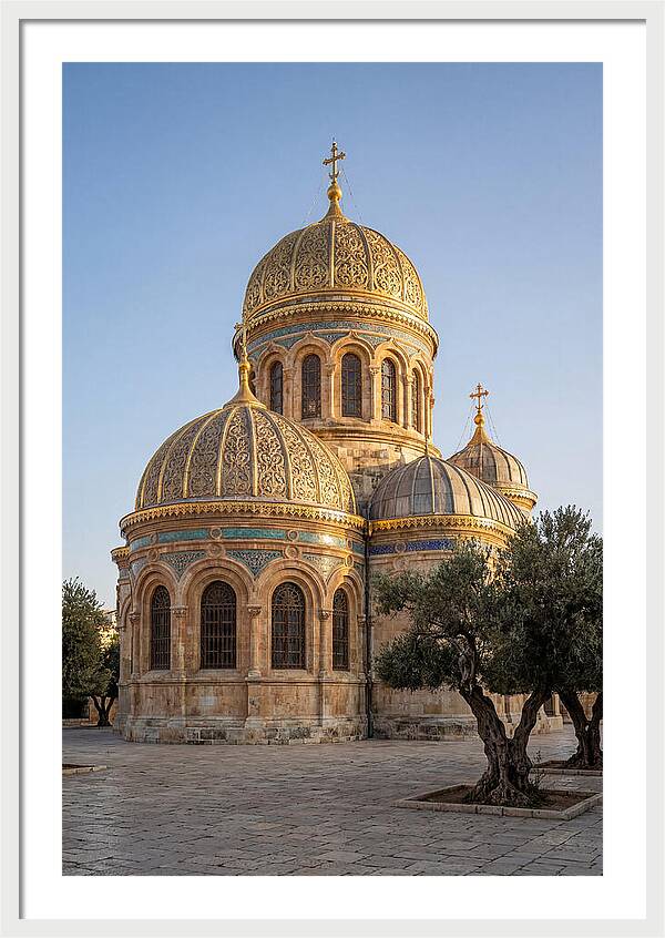 Golden Domes Under Clear Sky