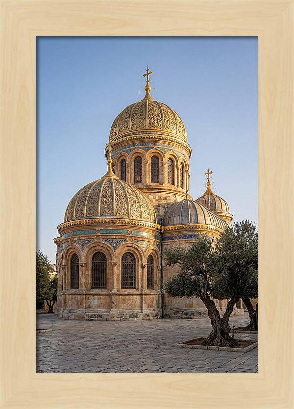 Golden Domes Under Clear Sky