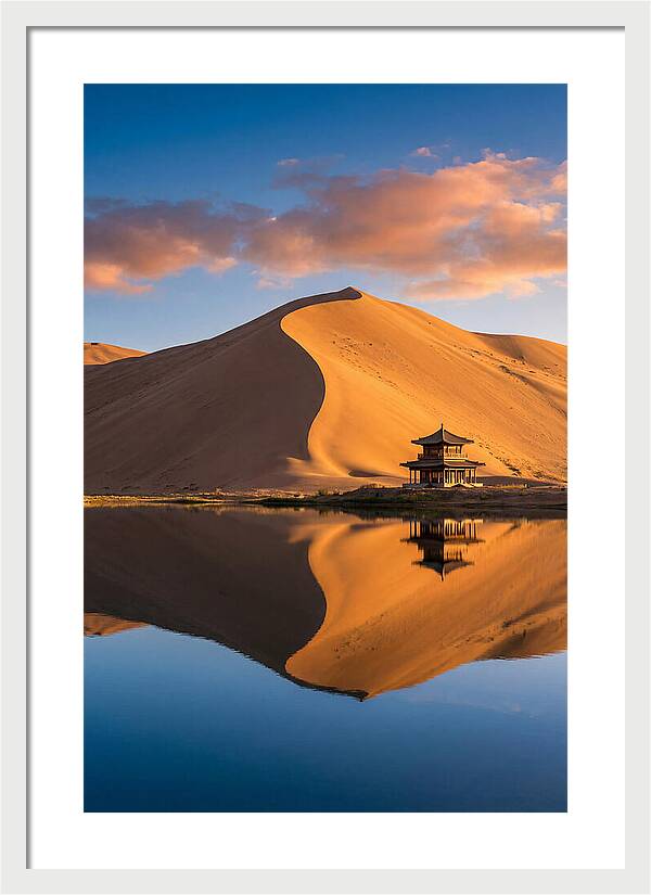 Golden Dunes At Sunset