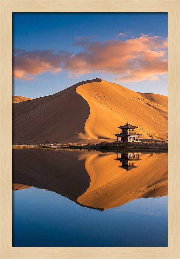 Golden Dunes At Sunset