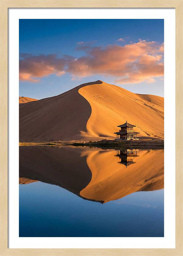 Golden Dunes At Sunset