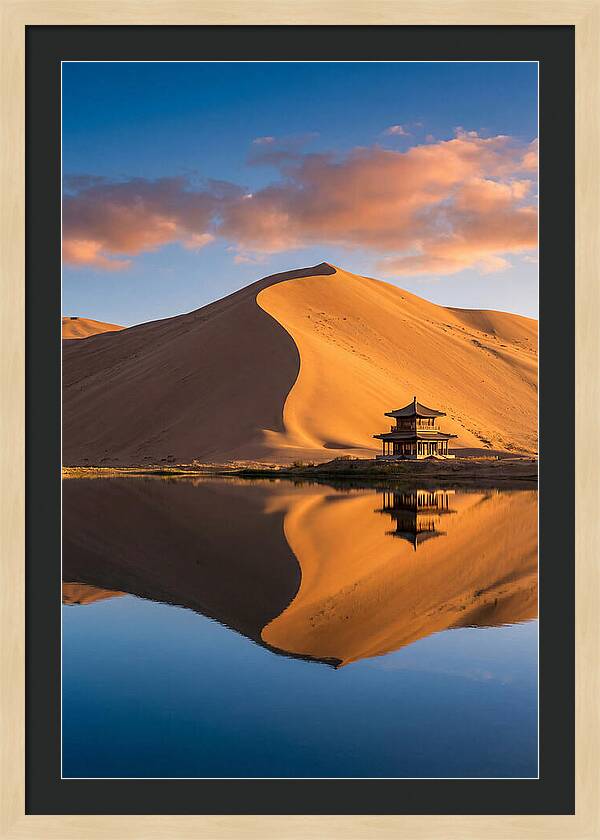 Golden Dunes At Sunset
