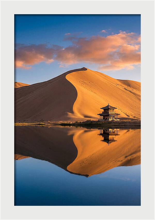 Golden Dunes At Sunset