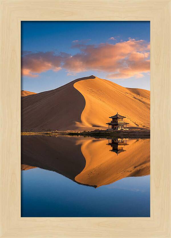 Golden Dunes At Sunset