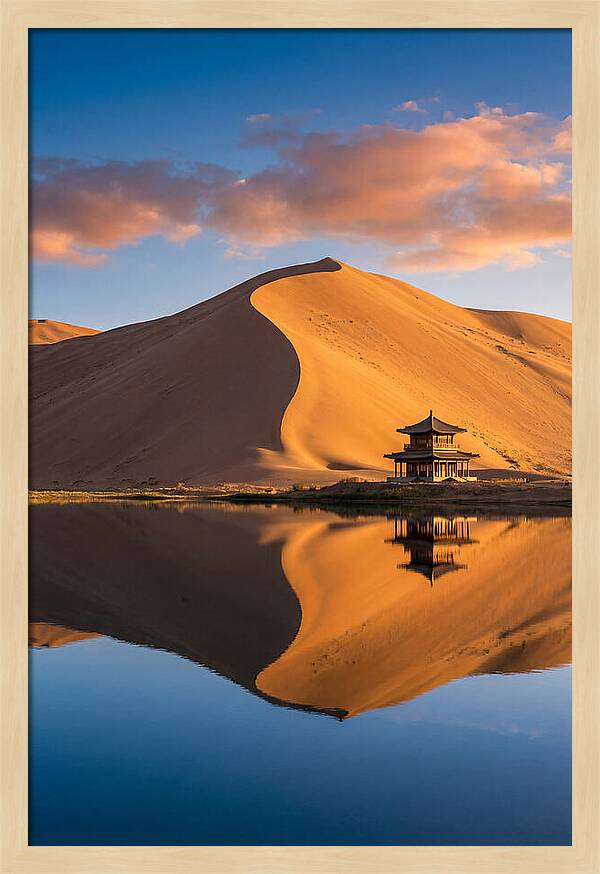 Golden Dunes At Sunset