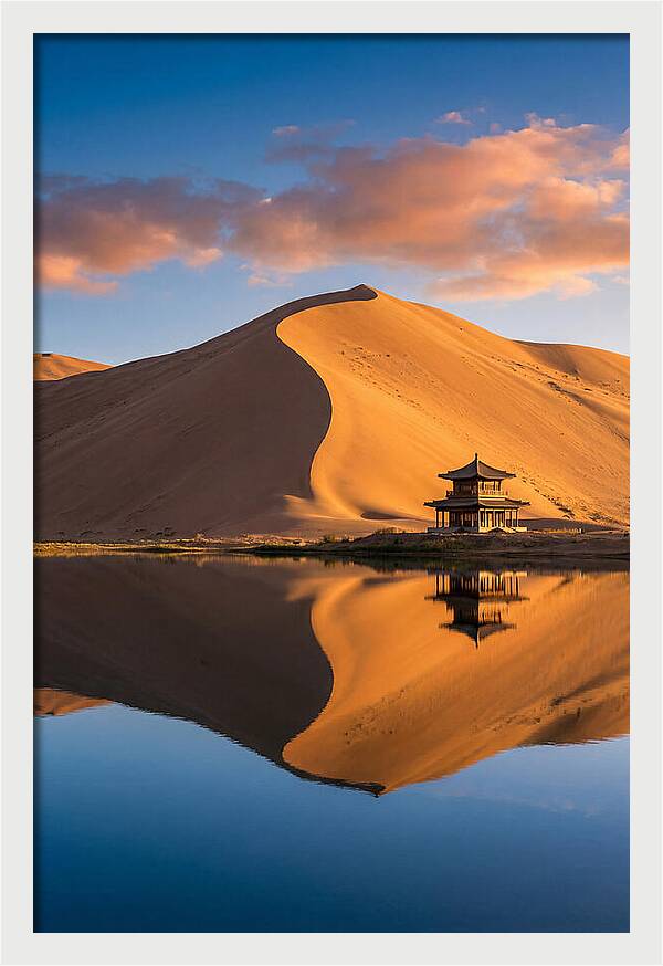 Golden Dunes At Sunset