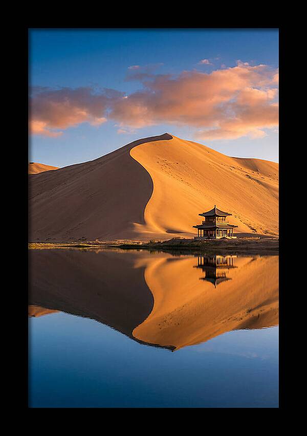 Golden Dunes At Sunset