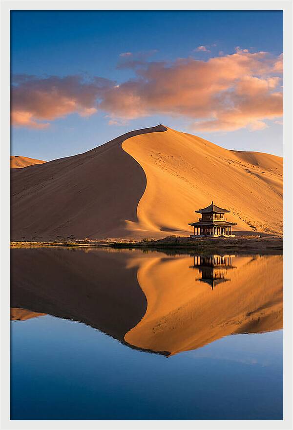 Golden Dunes At Sunset