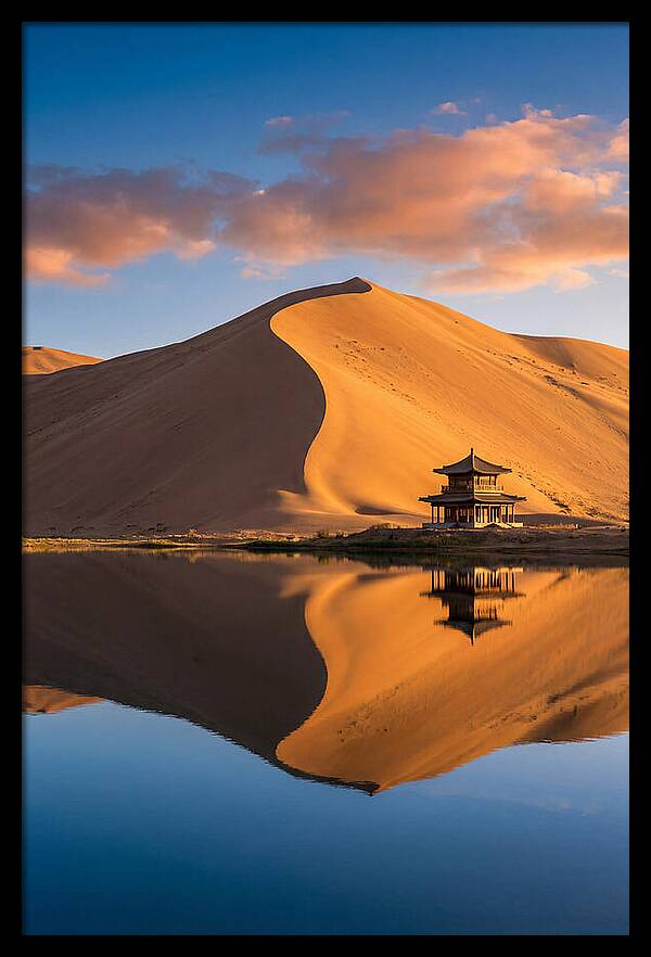 Golden Dunes At Sunset