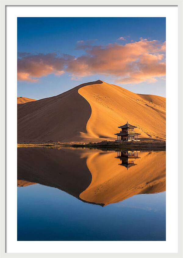 Golden Dunes At Sunset