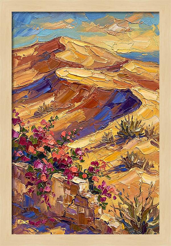 Golden Dunes Under Mediterranean Sky