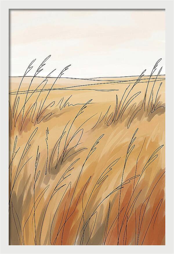 Golden Field Of Tall Grass