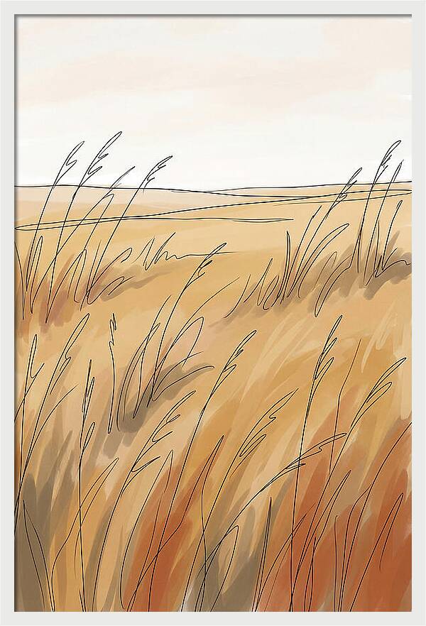 Golden Field Of Tall Grass