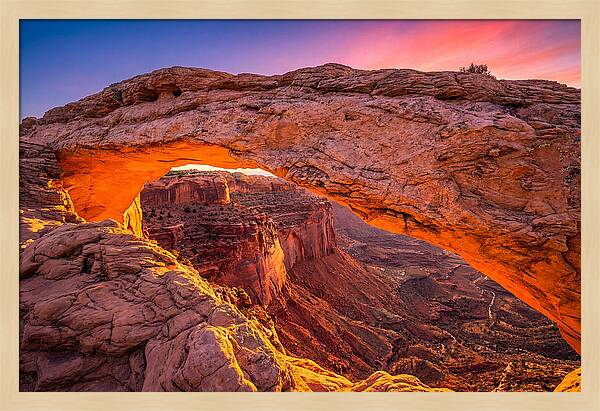 Golden Glow Over Mesa Arch