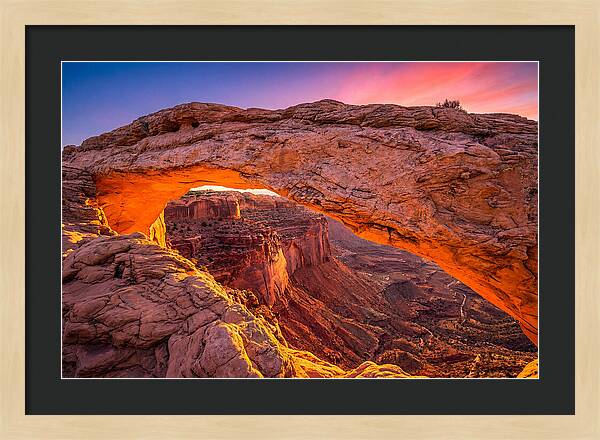 Golden Glow Over Mesa Arch