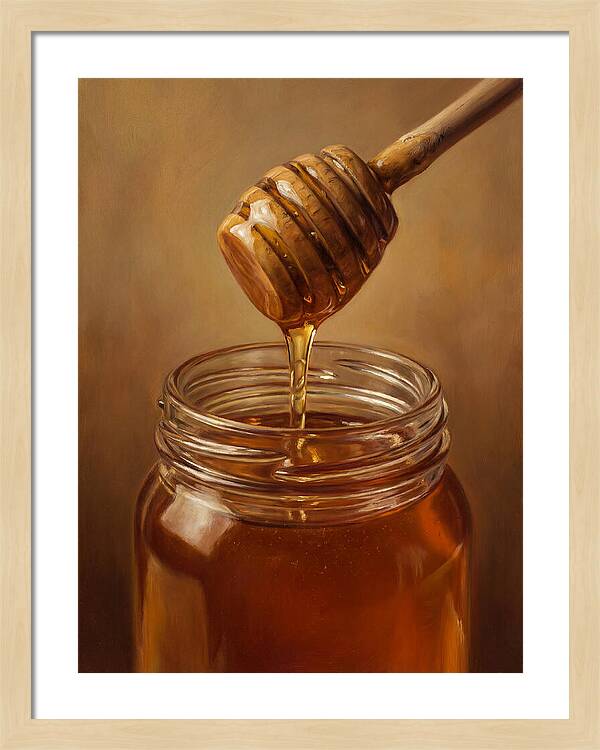 Golden Honey Dripping Elegance