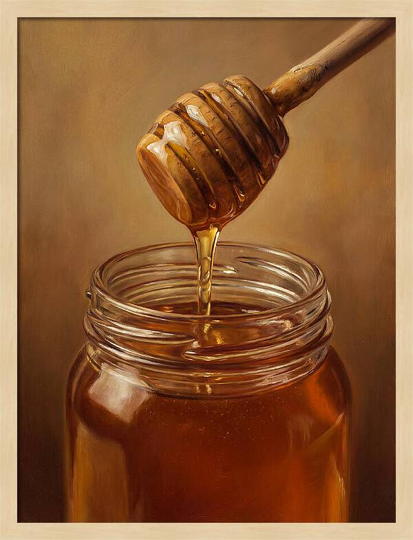 Golden Honey Dripping Elegance