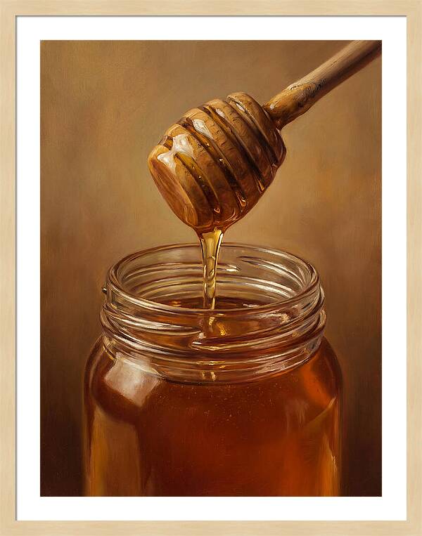 Golden Honey Dripping Elegance