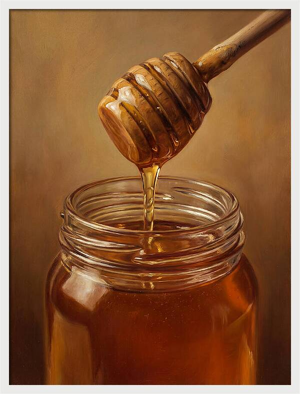 Golden Honey Dripping Elegance