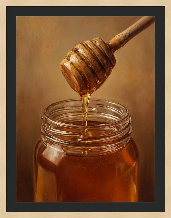 Golden Honey Dripping Elegance