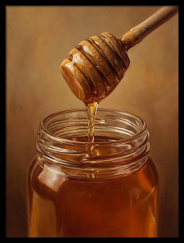 Golden Honey Dripping Elegance