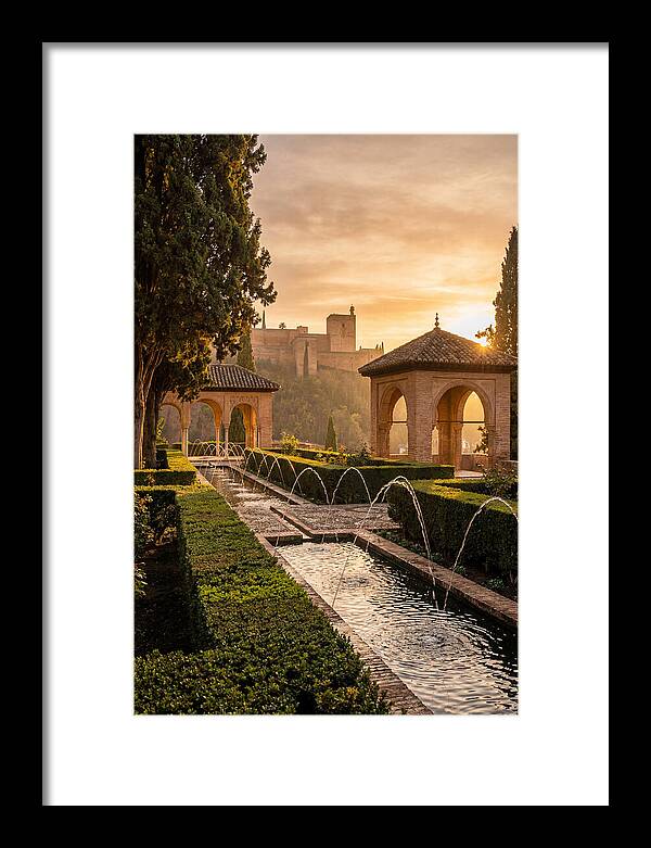 Golden Hour At Generalife Gardens